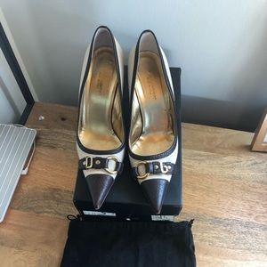 Dolce & Gabbana heels tan and dark brown